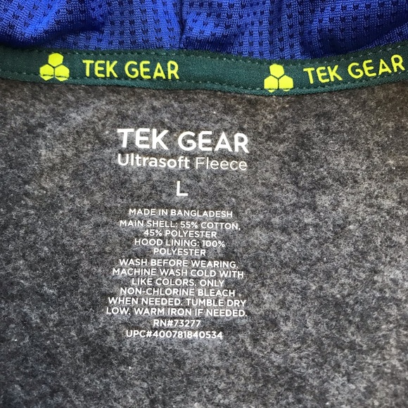 Tek Gear, Zip-up Hoodie, Size Youth Large - Picture 7 of 8